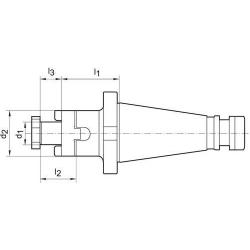 Frézovací trn kombinovaný D 2080 SK 50 - 22 Format • Vtools.cz