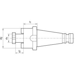 Upínač (trn) pro nástrčné frézy D 2080 SK 40 - 32 Format • Vtools.cz