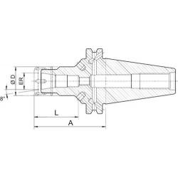 Upínač kleštinový 6339 ADB BT40-ER16 K. Haimer • Vtools.cz