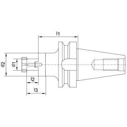 Upínací trn pro nástrčné frézy 6339 A BT 40 - 16 Format • Vtools.cz