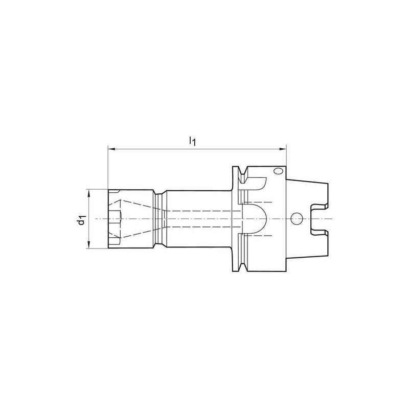 Upínač kleštinový ER D69893A HSK-A 63-35x160 mm • Vtools.cz