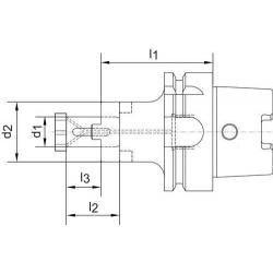Upínací trn kombinovaný  D69893A HSK-A 63-27x100 mm • Vtools.cz