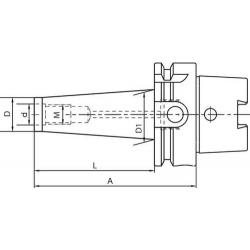 Upínací trn se závitem D69893A HSK-A63-M8x126 mm • Vtools.cz