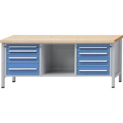 Skříňový pracovní stůl H 840 mm 2000 mm Model 127 V Anke • Vtools.cz