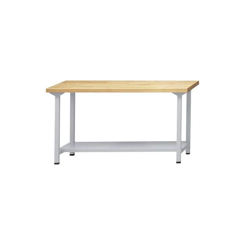 Pracovní stůl 2000xH840 mm šedý, police • Vtools.cz