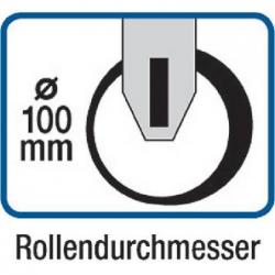 Pracovní stůl pojízdný šedý/bla 1500x700x40 mm 2dveře/1zásuvka • Vtools.cz