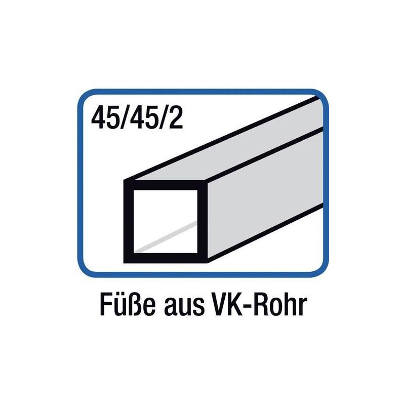 Pracovní stůl pojízdný šedý/bla 1500x700x40 mm 2dveře/1zásuvka • Vtools.cz