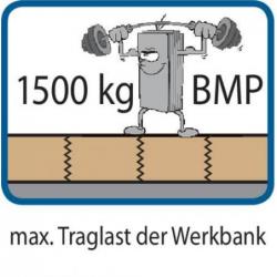 Pracovní stůl pojízdný šedý/bla 1500x700x50 mm 1dveře/4zásuvky • Vtools.cz