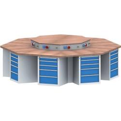 Energetická horní jednotka RAL 7035 6xSchuko/CEE/DL E-PLUS • Vtools.cz