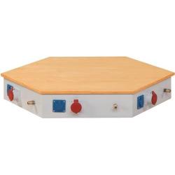 Energetická horní jednotka RAL 7035 6xSchuko/CEE/DL E-PLUS • Vtools.cz