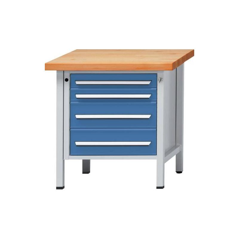 Skříňový pracovní stůl model 21 840 mm, 40 mm horní deska • Vtools.cz