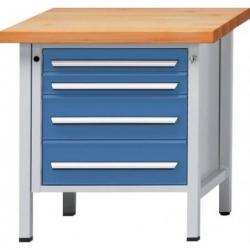 Skříňový pracovní stůl model 21 900 mm, 50 mm horní deska • Vtools.cz