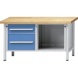 Skříňový pracovní stůl model 209 900 mm, 50 mm horní deska • Vtools.cz