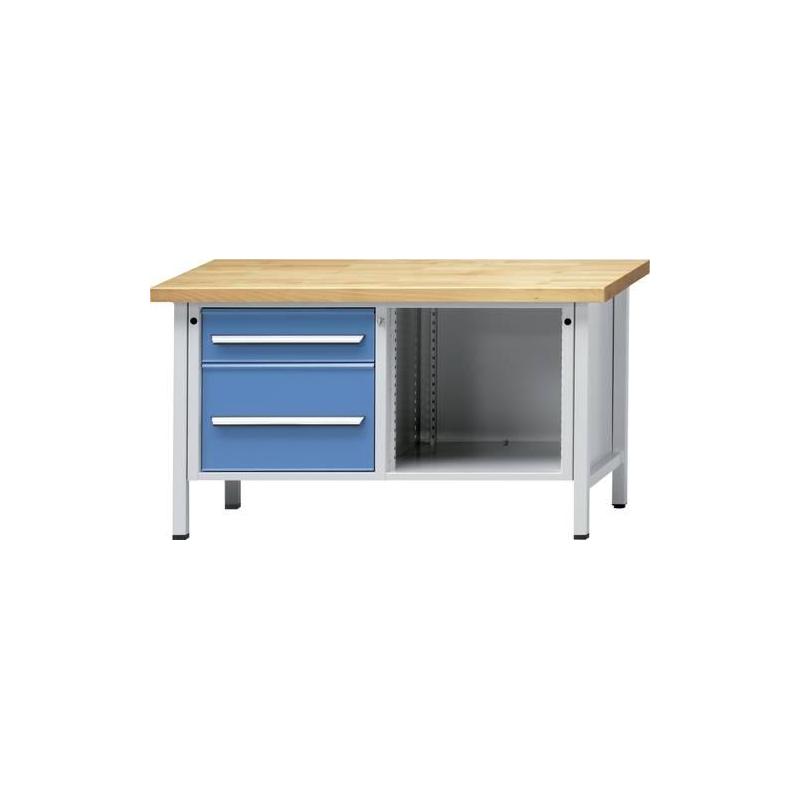 Skříňový pracovní stůl model 209 900 mm, 50 mm horní deska • Vtools.cz