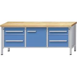 Skříňový pracovní stůl model 221 900 mm, 50 mm horní deska • Vtools.cz