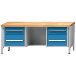 Skříňový pracovní stůl ANKE model 419 V-2000 mm, 4 zásuvky 2x180, 2x360 mm • Vtools.cz