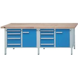 Skříňový pracovní stůl model 131 840 mm, 40 mm horní deska • Vtools.cz