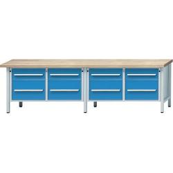 Skříňový pracovní stůl model 205 890 mm, 40 mm horní deska • Vtools.cz