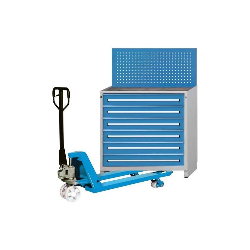 Podstavec pro vysokozdvižný vozík řady V 760 Š 760 mm, RAL 7035 • Vtools.cz