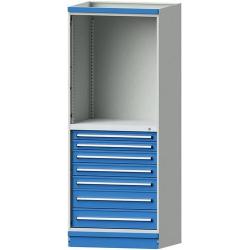 Modulová skříň model 3005 Š715 x D720 x V2200 mm • Vtools.cz