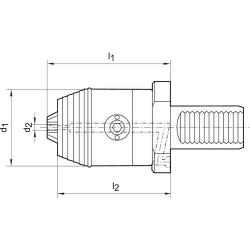 Přesné krátké vrtací sklíčidlo NC 40/0,3- 8 mm/IK WTE • Vtools.cz