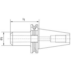 HG Upínač (upínací trn) Weldon D69871ADB 16-20 mm SK40 Haimer • Vtools.cz
