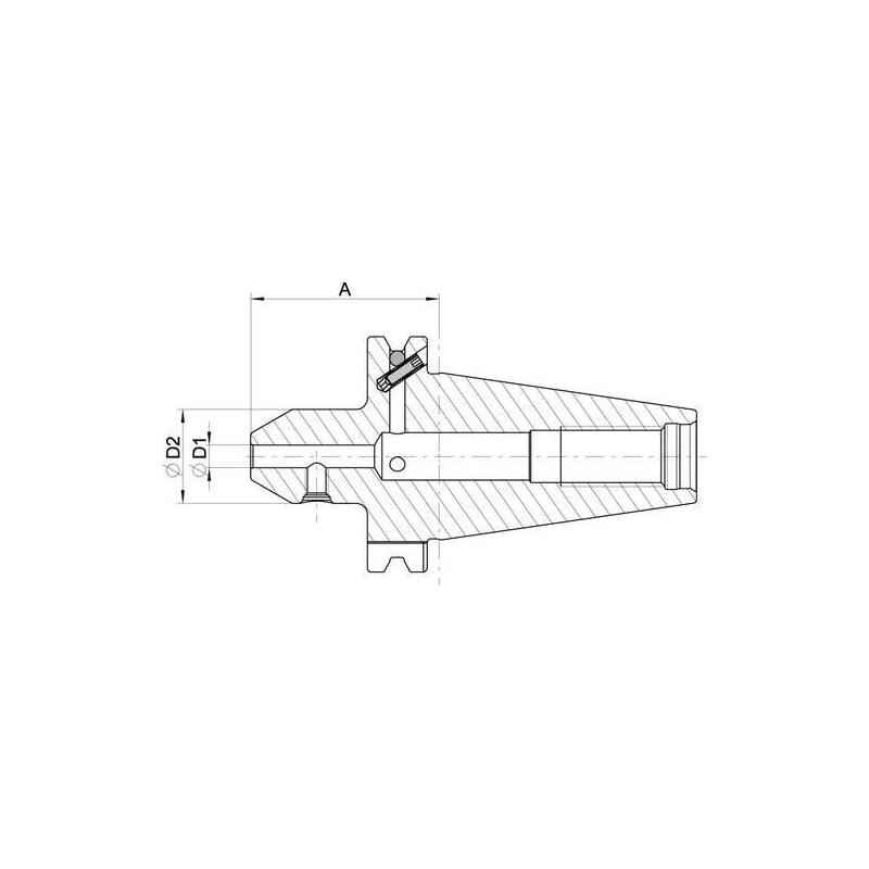 Upínač (upínací trn) Weldon D69871ADB D16 SK50 L. Haimer • Vtools.cz