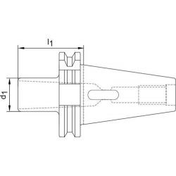 Redukční pouzdro tvar D D69871A SK50/MK3 Haimer • Vtools.cz