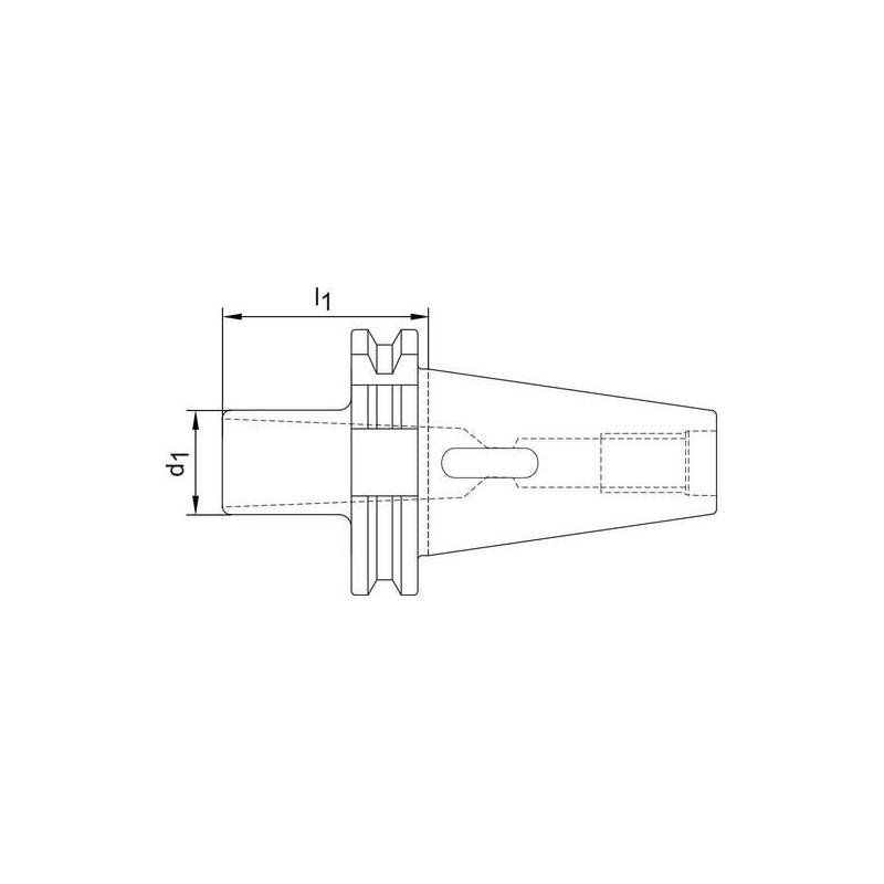 Redukční pouzdro tvar D D69871A SK50/MK3 Haimer • Vtools.cz