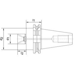 Upínací trn pro nástrčné frézy D69871ADB SK50-40 dlouhý Haimer • Vtools.cz