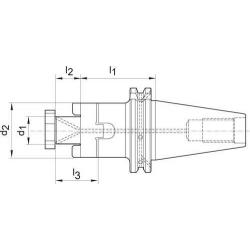 HAIMER Kuželový nástrčný trn D69871 ADB SK40-32 • Vtools.cz