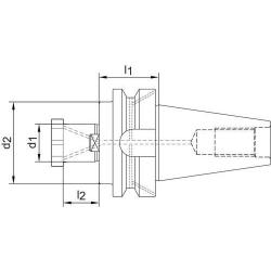 Upínací trn pro nástrčné frézy D JISB6339ADB BT40-27 Haimer • Vtools.cz