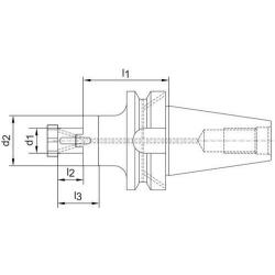 HAIMER Upínací trn kombinovaný  ADB JISB6339MAS/BT BT40 • Vtools.cz