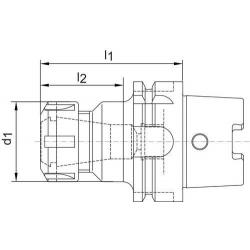 Upínač kleštinový ER D69893A HSK-A 63-40x160 mm Haimer • Vtools.cz