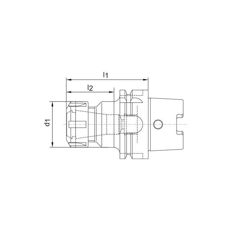 Upínač kleštinový ER D69893A HSK-A 63-40x160 mm Haimer • Vtools.cz