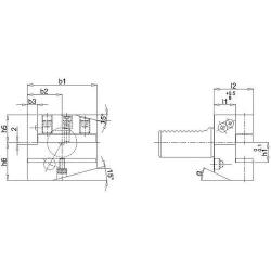 VDI radiální držák levý B2 30x20 mm • Vtools.cz