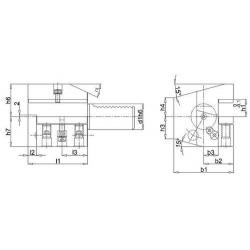 Axiální nástroj VDI pravý C3 40x25 mm • Vtools.cz