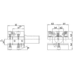 VDI Vícenásobný držák nástrojů D1 30x20 mm • Vtools.cz
