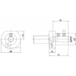 Držák VDI pro vrták E1 40x25 mm • Vtools.cz