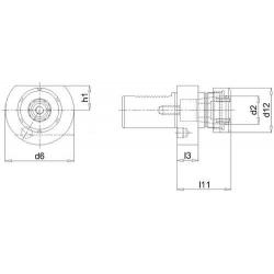 Držák kleštin VDI E4 30x40 mm • Vtools.cz
