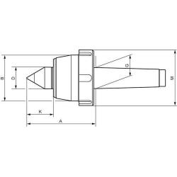 Otočný hrot s výměnnými nástavci MK2 s kuželem Röhm • Vtools.cz