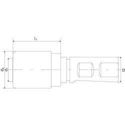Rychlovýměnná vložka D1835BE cyl. 32 mm M3-12 Format Ex • Vtools.cz