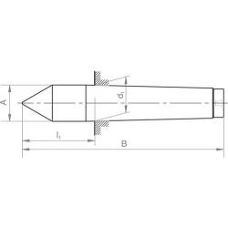 Upínací hrot DIN 806 MK2 WS Format • Vtools.cz