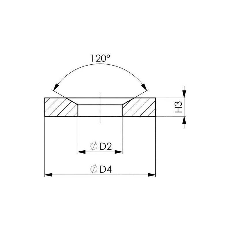Kuželová podložka D6319D  M12  Format • Vtools.cz