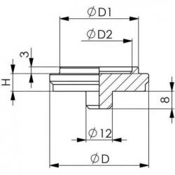 Středicí deska, potažená • Vtools.cz
