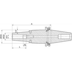 Tepelný upínač  D69871ADB SK40 25,0/45,5x75 mm Haimer • Vtools.cz