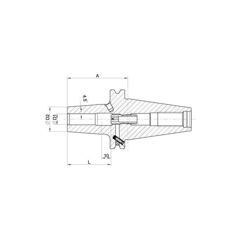 Tepelný upínač D69871ADB SK40  16,0x65,0 mm SL Haimer • Vtools.cz