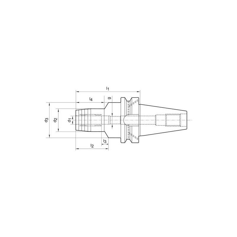 Hydraulický upínač - sklíčidlo JISB 6339 ADB 10 x 90 mm BT 40 WTE • Vtools.cz