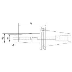 HAIMER Tepelný upínač - sklíčidlo HAIMER D69871 AD/B SK40 16,0 x 200 mm • Vtools.cz