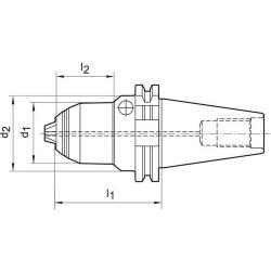 CNC přesné krátké vrtací sklíčidlo D69871 1-16 mm SK50 Albrecht • Vtools.cz
